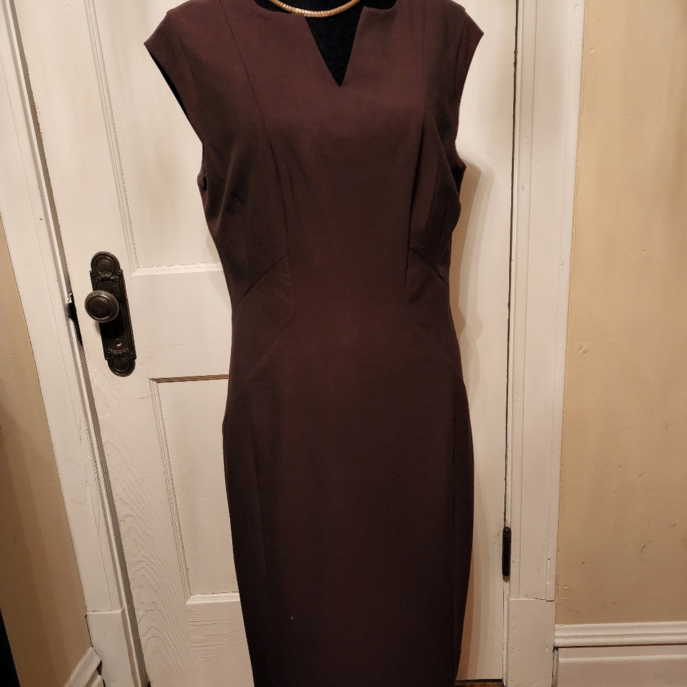 Burgundy dreess ,necklace not included